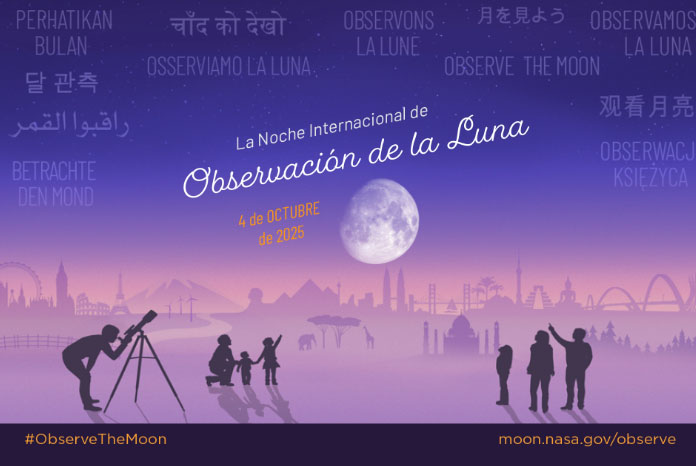 noche internacional de la observación lunar 2025